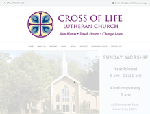 Tablet Screenshot of crossoflifelutheran.org